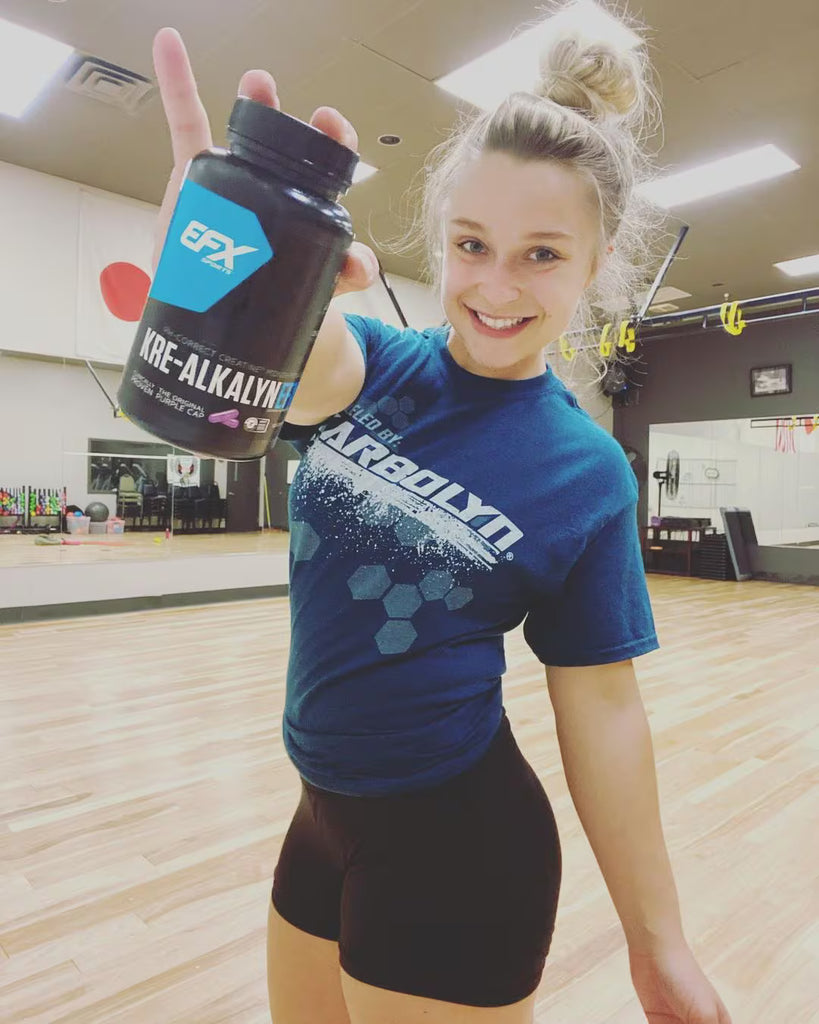 EFX Sports Kre-Alkalyn in use