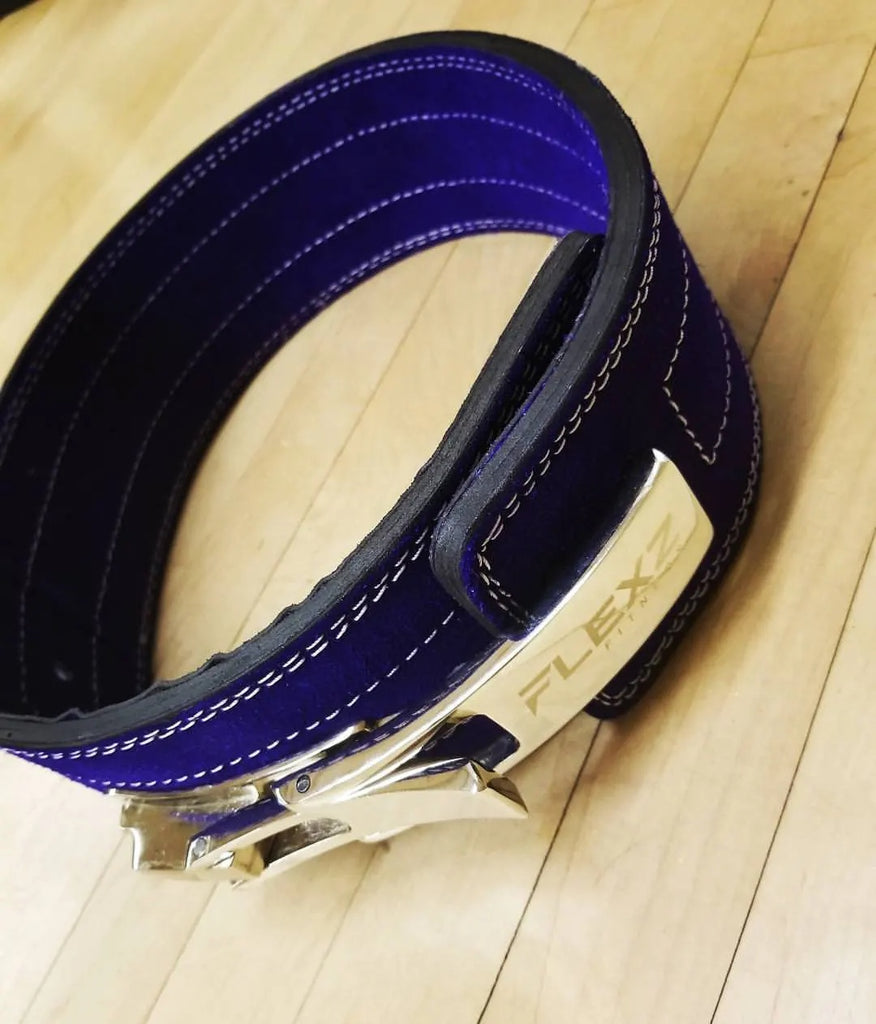 Flexz Fitness Lever Powerlifting Belt in use