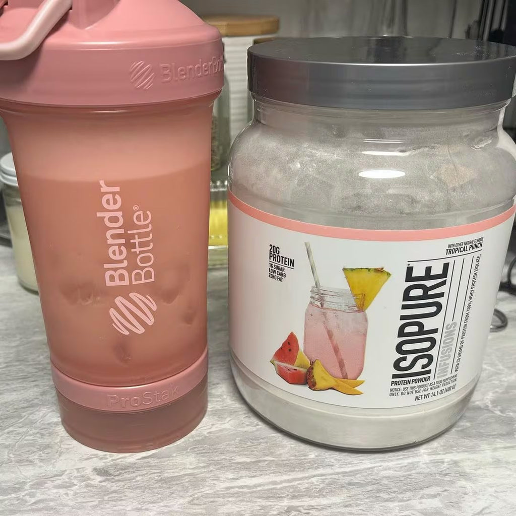 Isopure Infusions Whey Protein Isolate in use