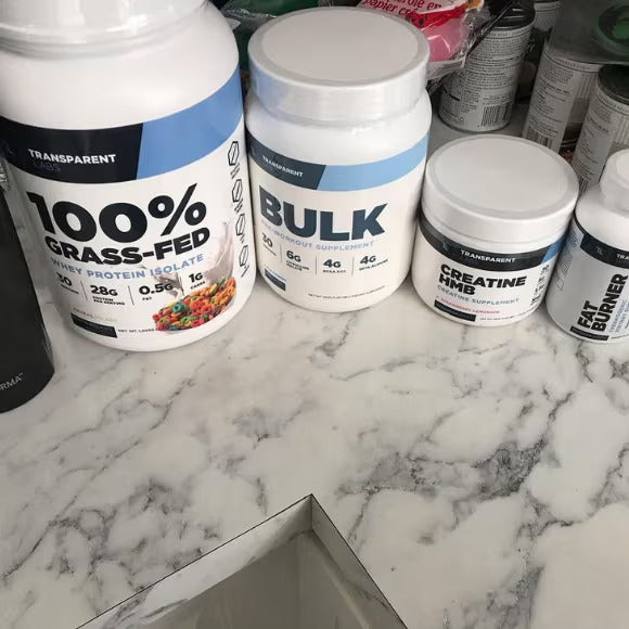 Transparent Labs Whey Protein Isolate in use