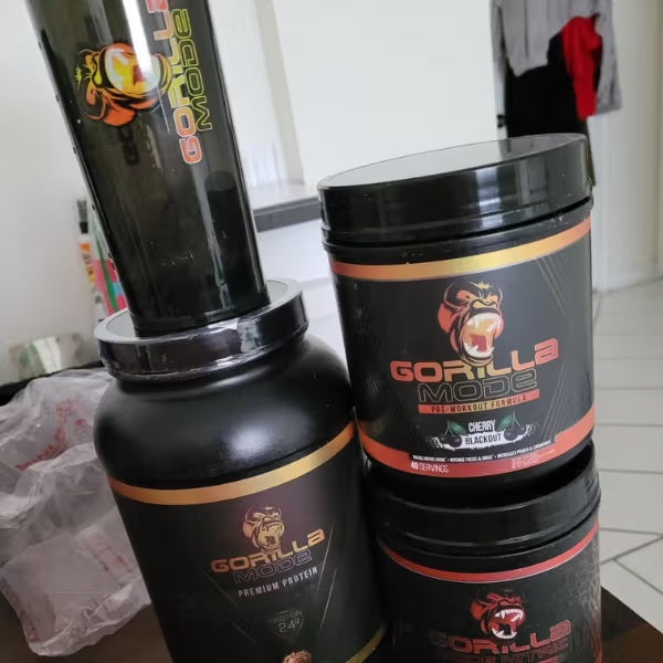 Gorilla Mode Pre Workout in use