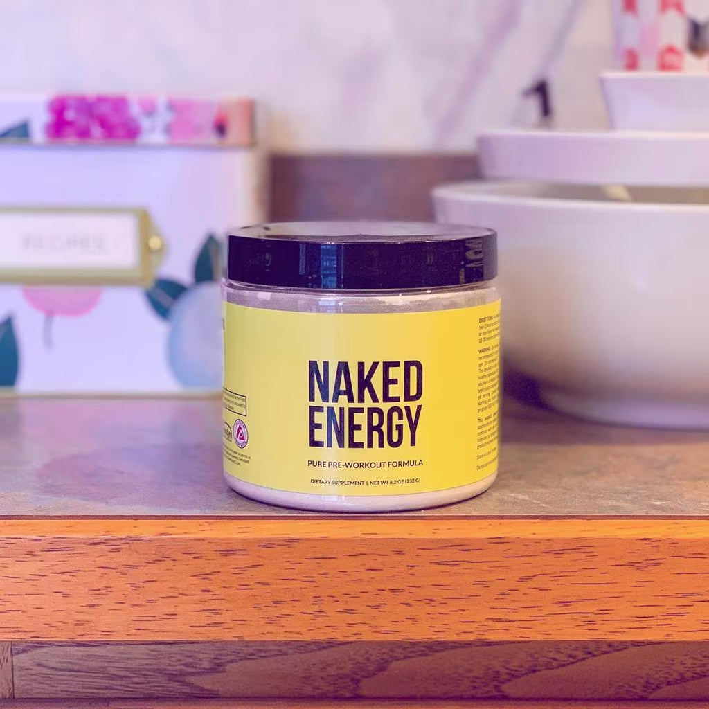 Naked Energy – Pure Pre Workout Powder in use