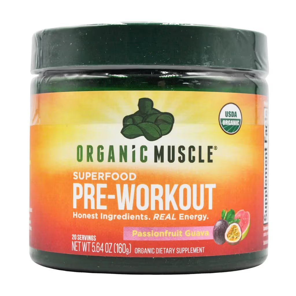 Organic Muscle Natural Pre Workout Powder for Energy
