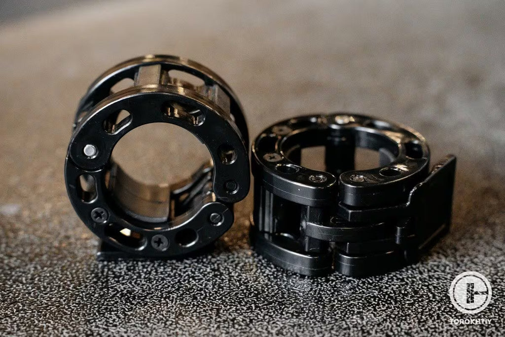Ironbull Barbell Collars V2 in use