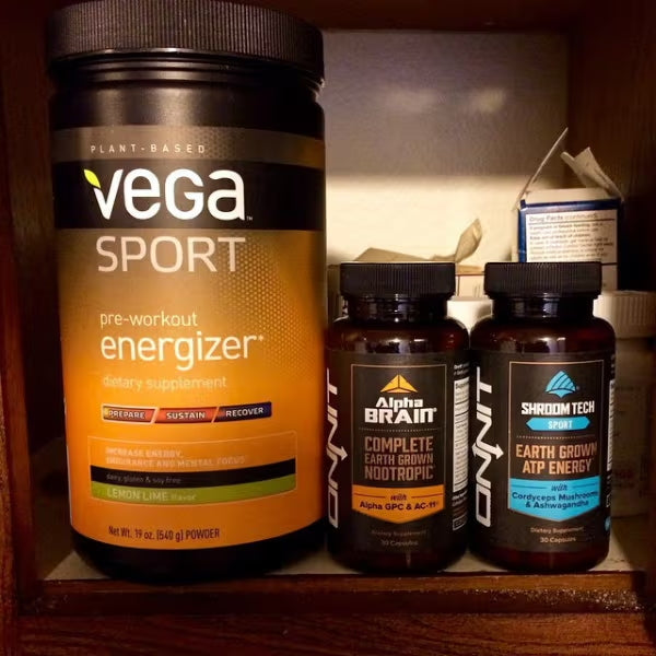 Vega Sport Sugar Free Energiser in use