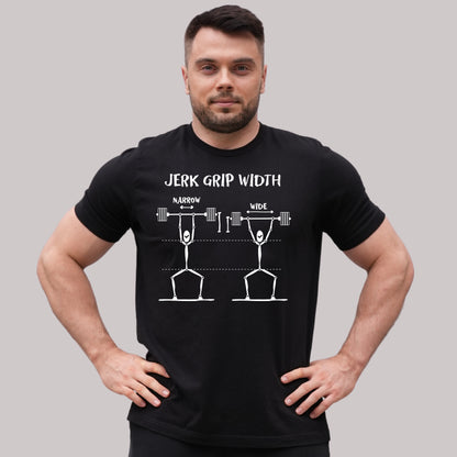 WEIGHTLIFTING T-SHIRT "JERK GRIP WIDTH"