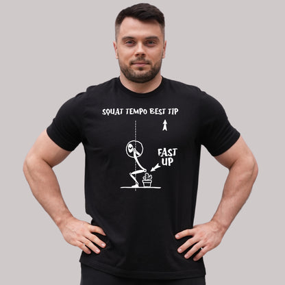 WEIGHTLIFTING T-SHIRT "SQUAT TEMPO TIP"