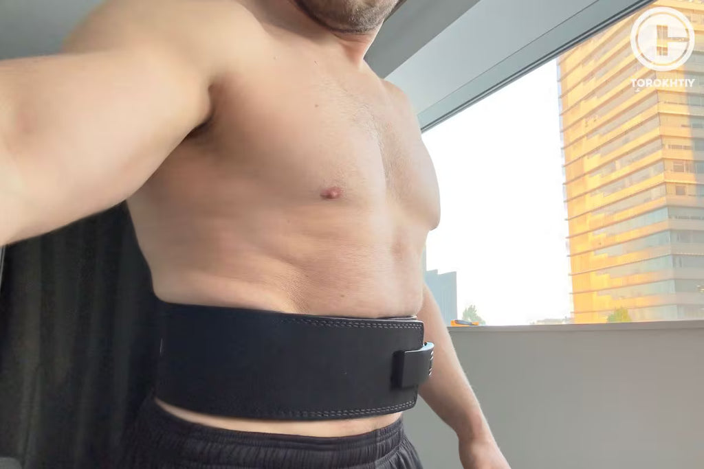 Oleksiy Trokhtiy Wearing Lever Belt