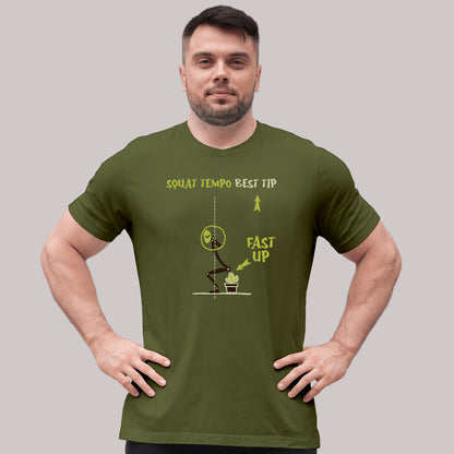 WEIGHTLIFTING T-SHIRT "SQUAT TEMPO TIP"