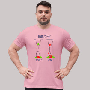 WEIGHTLIFTING T-SHIRT "SPLIT STANCE"