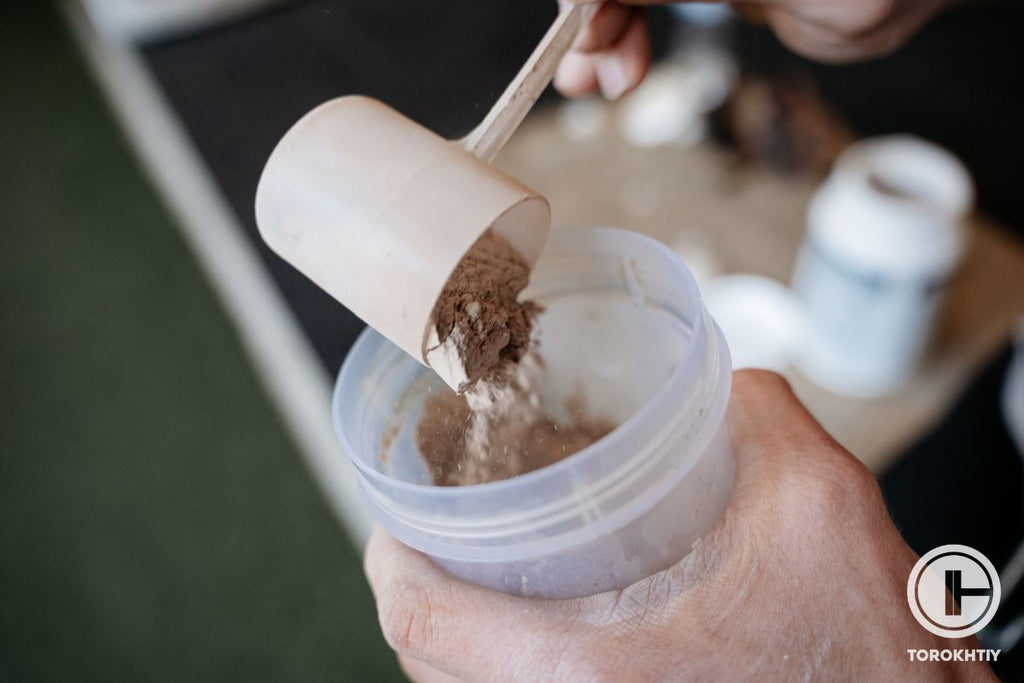 Preparing Caffeinated Protein Powder Shake