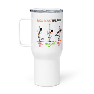 "Back Squat Balance" Travel Mug